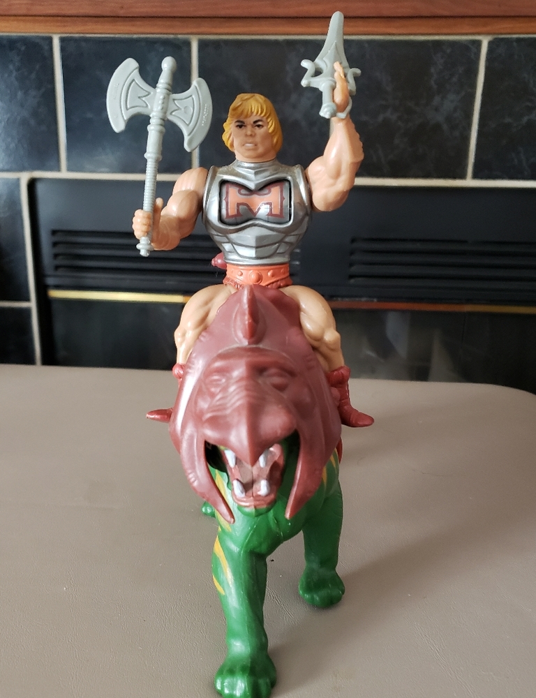 He Man Battle Damage and Battlecat